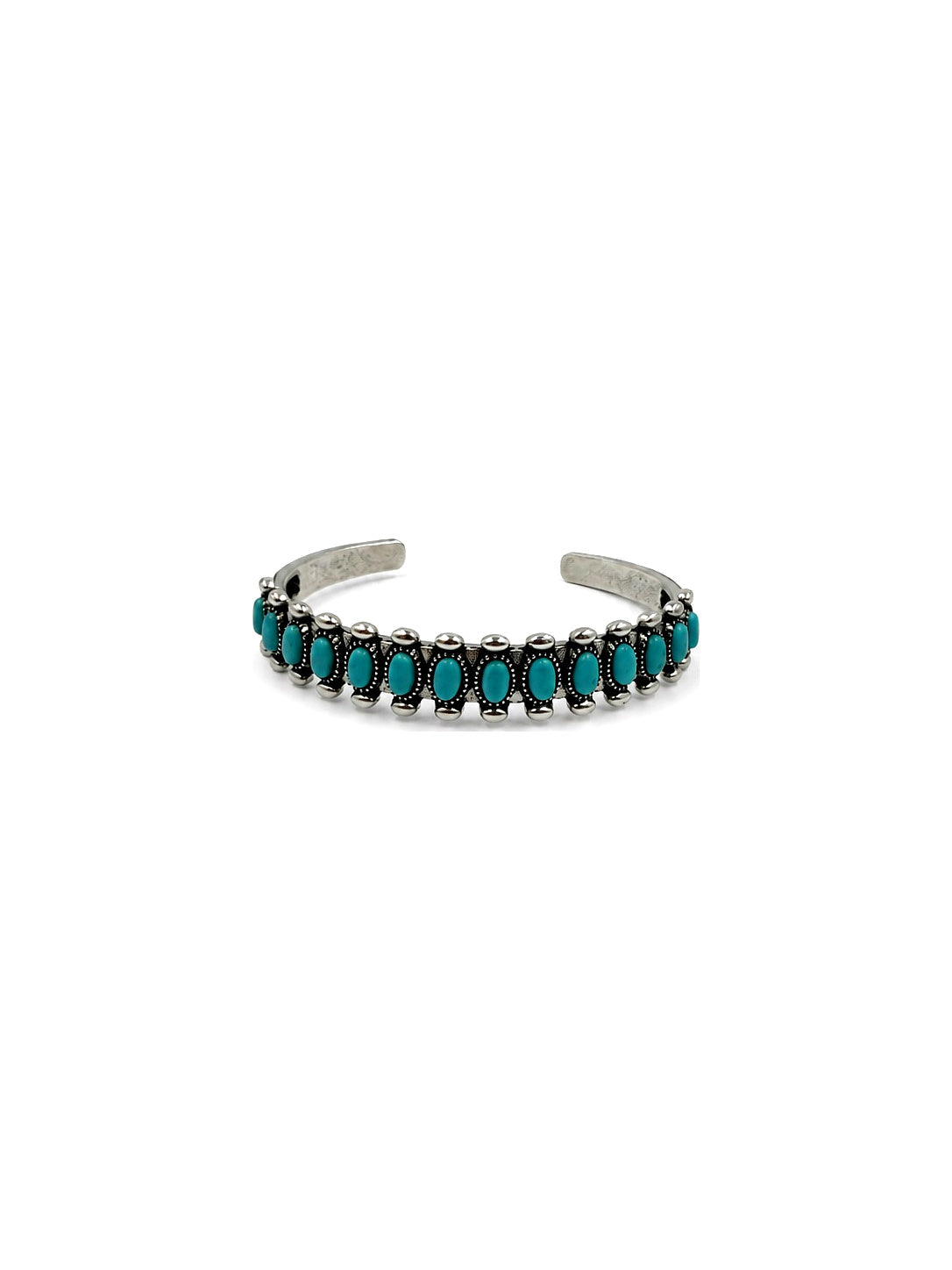 Western Turquoise Row Cuff Bracelet
