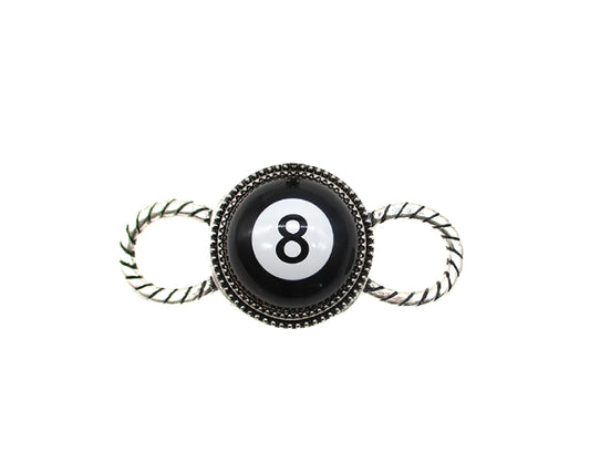 8Ball Scarf Charm