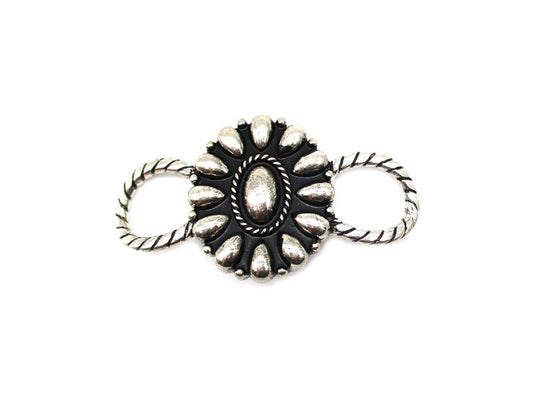 Western Oval Concho Scarf Charm