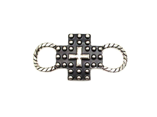 Western Bubble Cross Scarf Charm