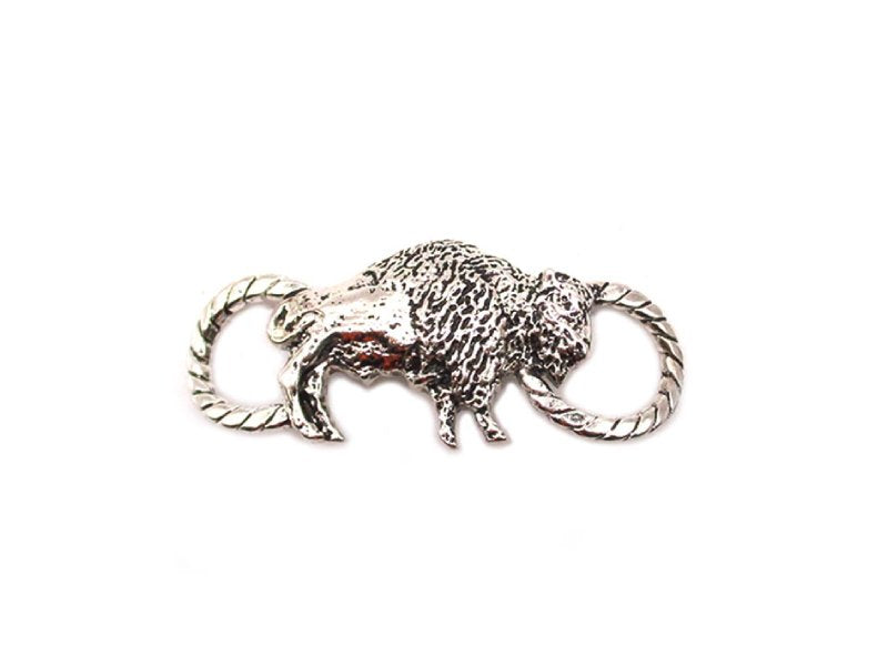 Western Buffalo Scarf Charm