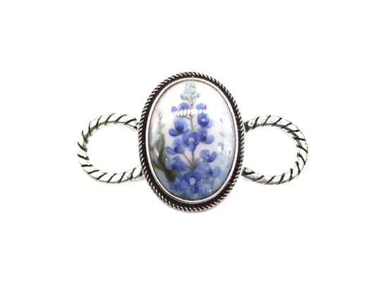 Western Bluebonnet Scarf Charm