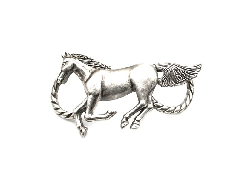 Western Running Horse Scarf Charm