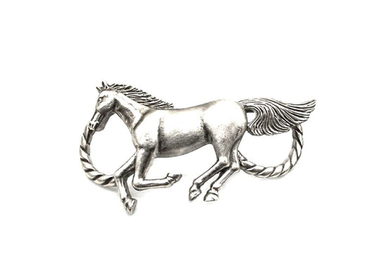 Western Running Horse Scarf Charm