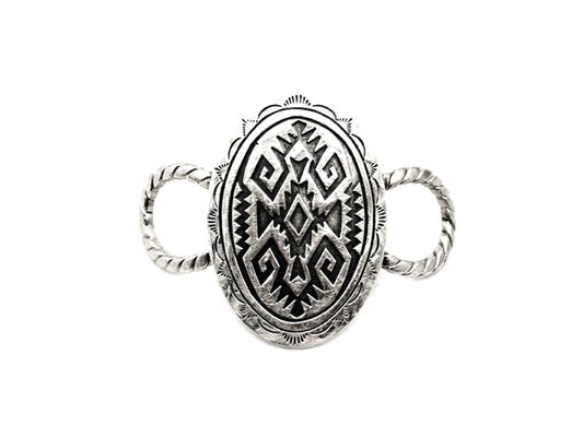 Western Oval Design Scarf Charm