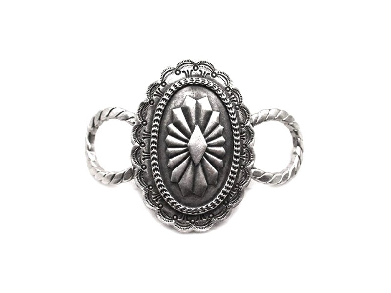 Western Oval Concho Design Scarf Charm