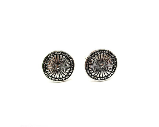 Western Round Concho Shirts Cufflinks