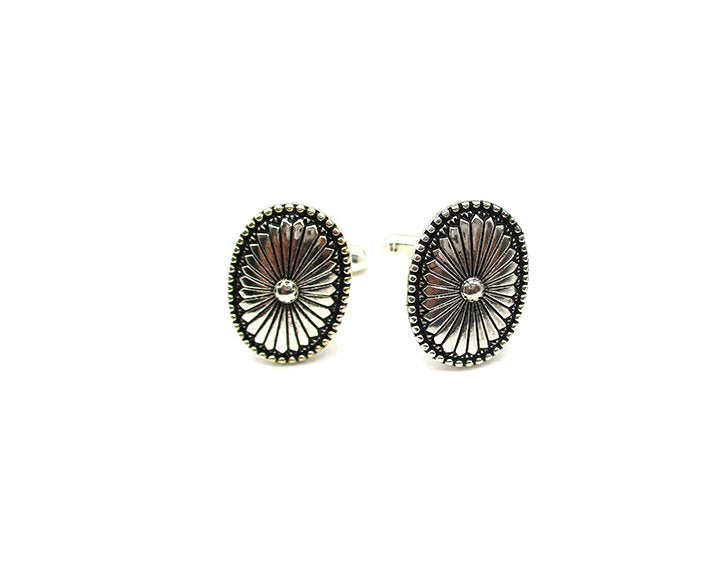 Western Oval Concho Cufflinks