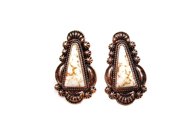 Western Turquoise Stone Post Earring