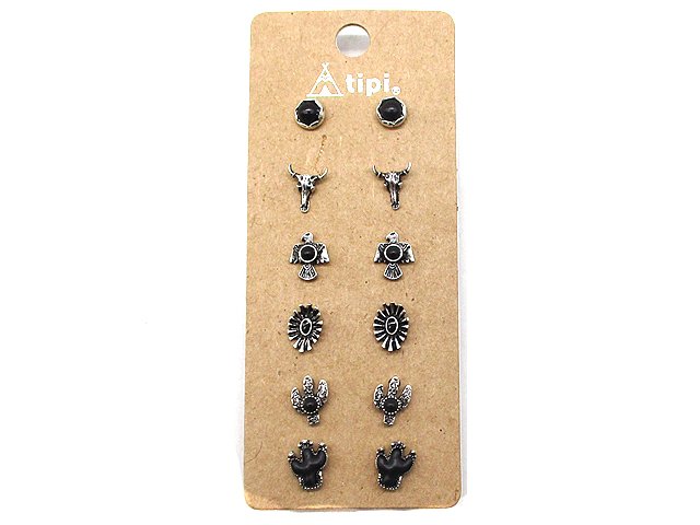 Western 6 Dainty Post Earring