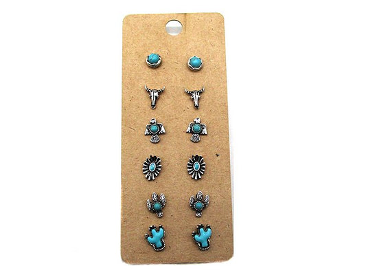 Western 6 Dainty Post Earring