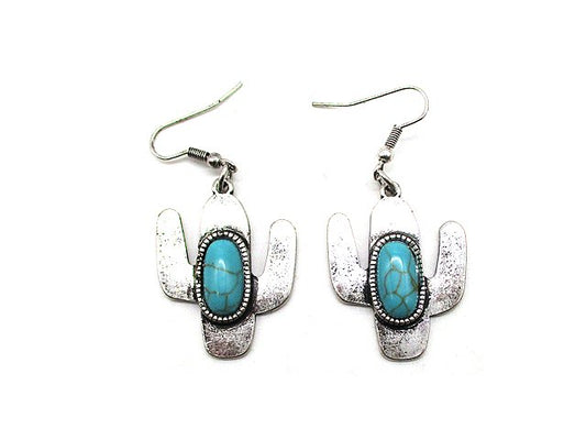 Western Cactus Earring
