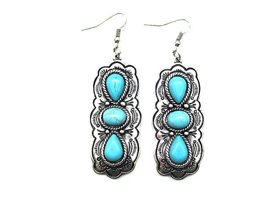 Western Turquoise Earring