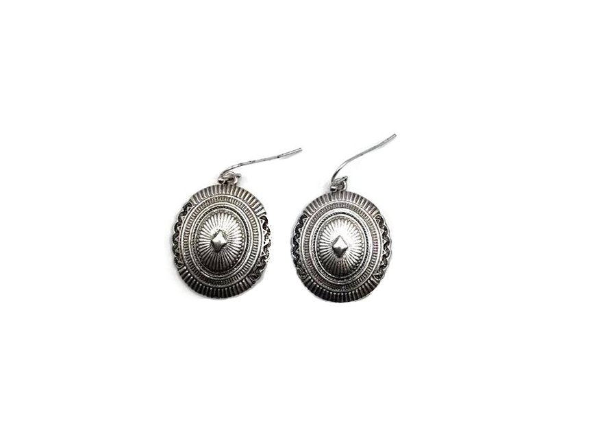 Western Small Concho Earring