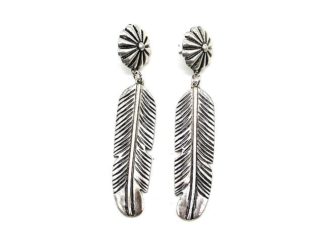 Western Feather Design Earring