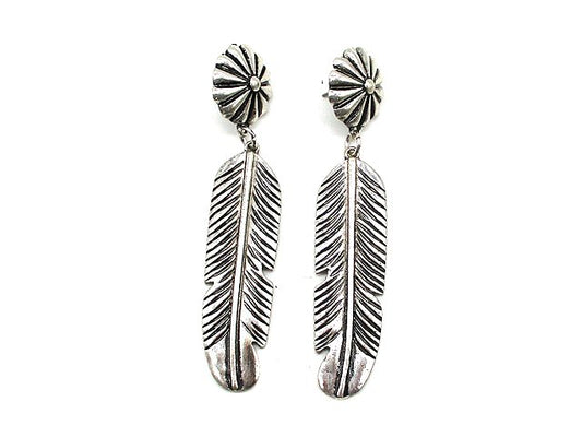 Western Feather Design Earring
