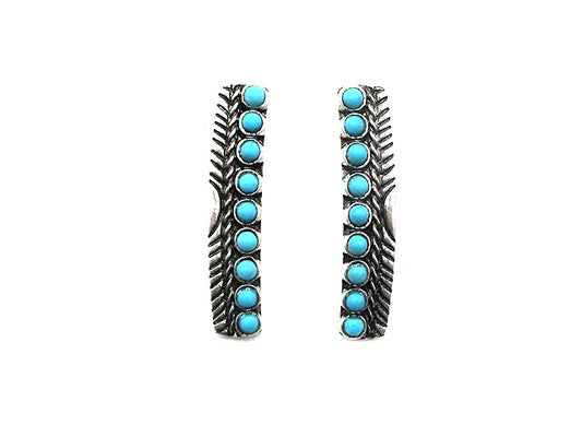 Western Turquoise Bar Earring
