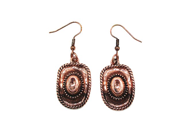 Western Cowboy Hat Earring