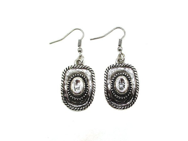 Western Cowboy Hat Earring