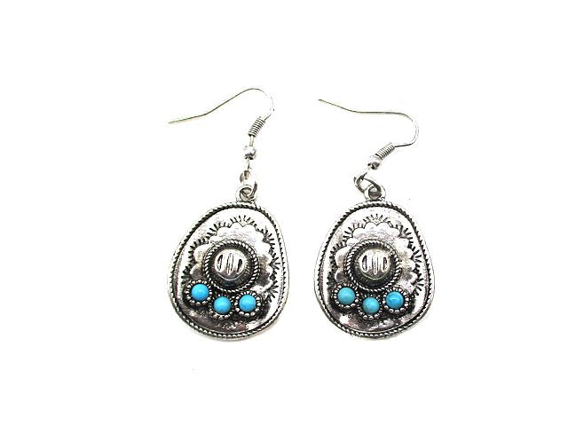 Western Cowboy Hat Earring