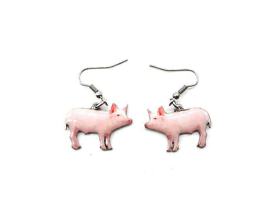 Western Pig Print Dangle Earring