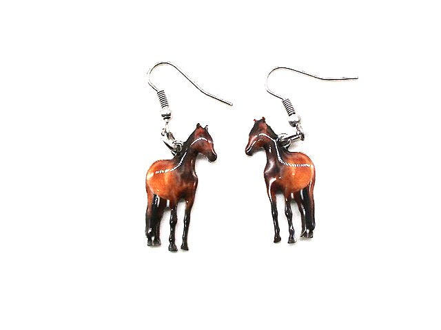 Western Horse Print Dangle Earring