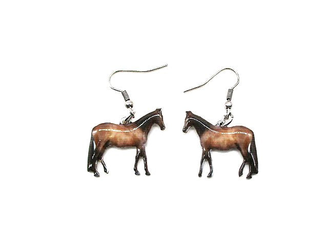 Western Horse Print Dangle Earring