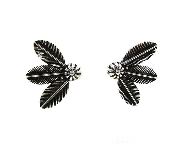 Western 3Feather Post Earring