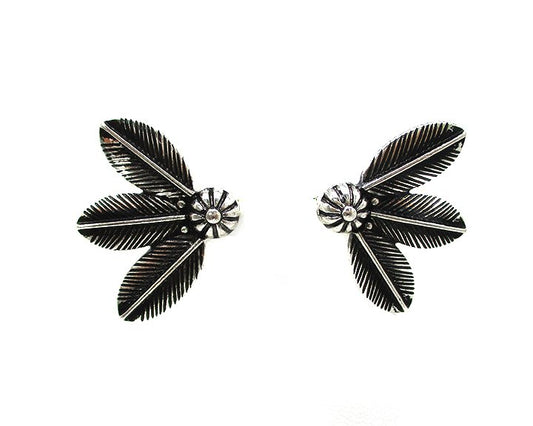 Western 3Feather Post Earring