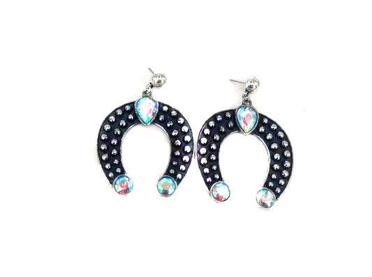 Western Squash Blossom Bubble Dangle Earring