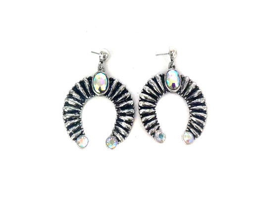 Western Squash Blossom Dangle Earring