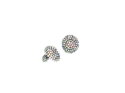Crystal Half Ball Earring