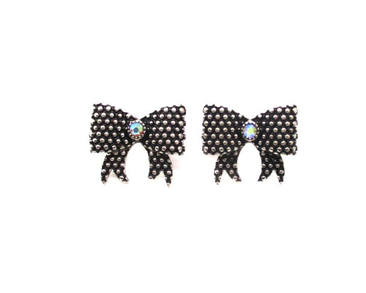Dot Bubble Crystal Ribbon Earring
