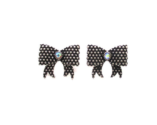 Dot Bubble Crystal Ribbon Earring