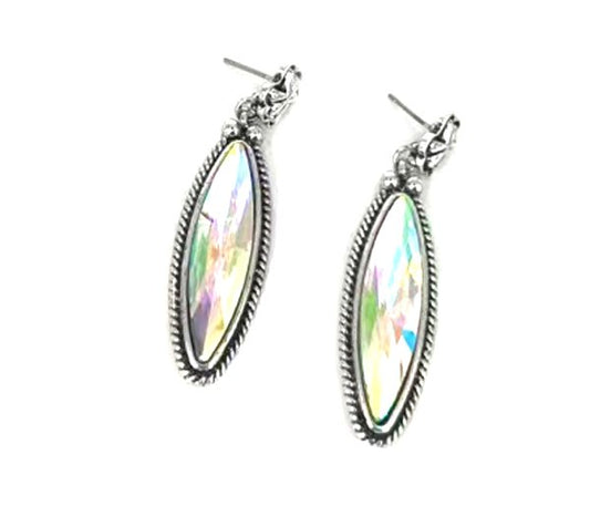 Western Teardrop Crystal Dangle Earring