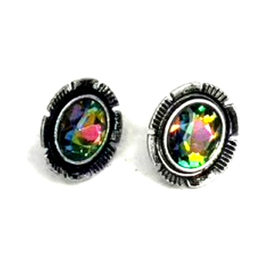 Western Small Round Earrings
