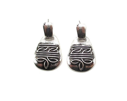 Western Boot Stitch Dangle Earring