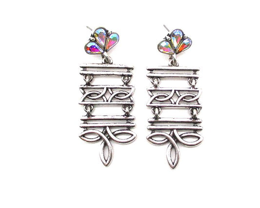 Western Boot Stitch Dangle Earring