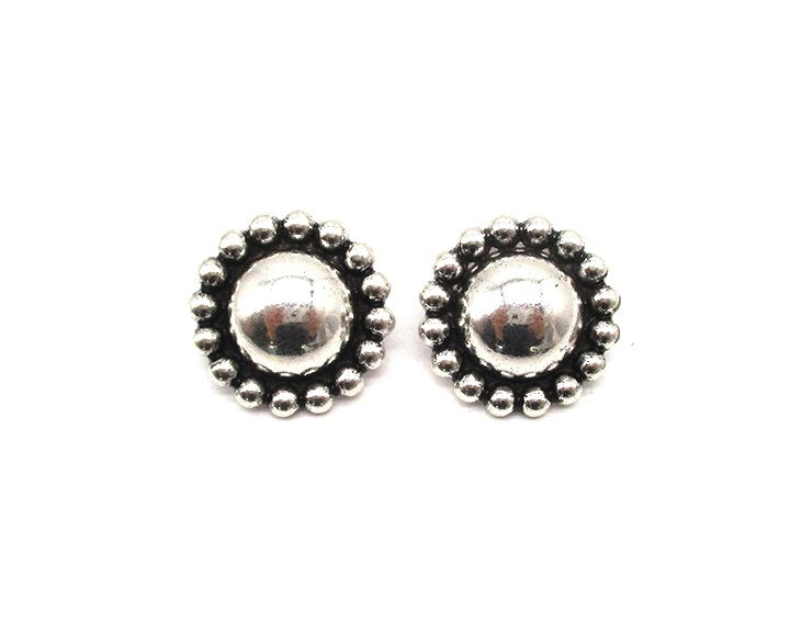 Western Round Ball Bubble Post Earring
