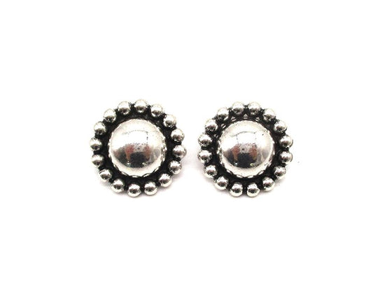 Western Round Ball Bubble Post Earring