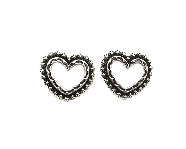 Western Heart Cut Out Post Earring