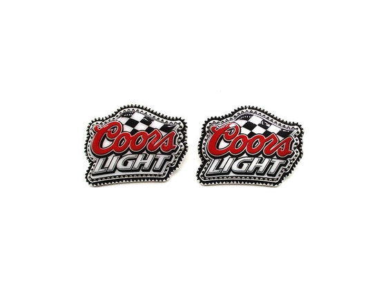 Checkered Cools Light Post Earring
