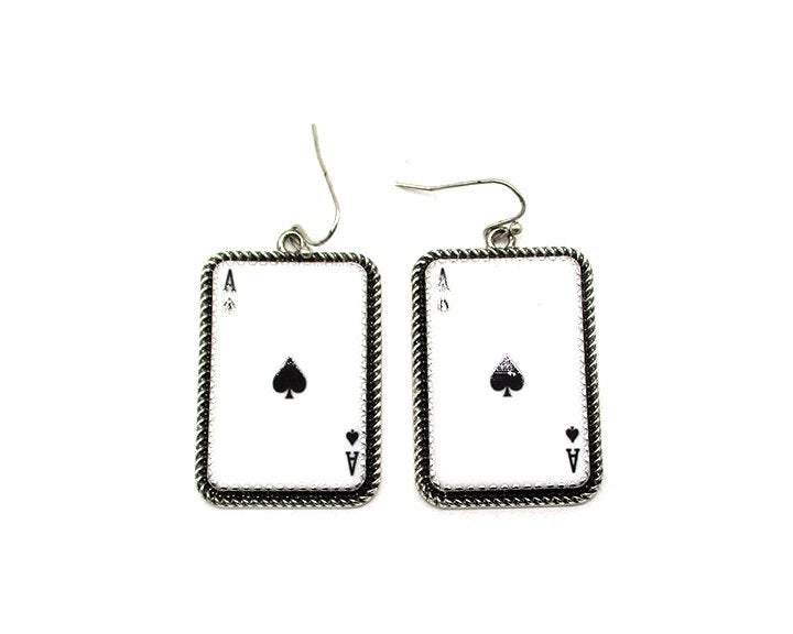 Spade Ace Dangle Earring