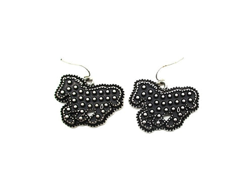 Western Dot Bubble Horse Dangle Earring