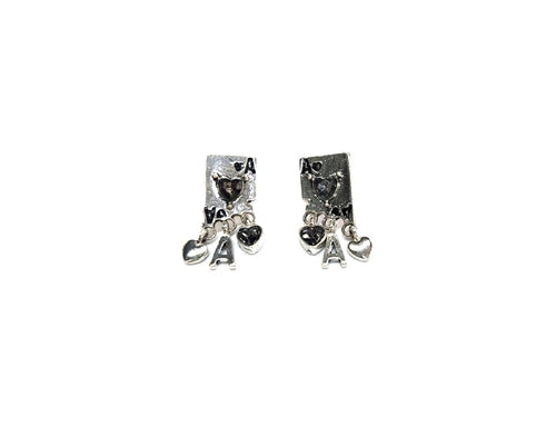 Heart Ace Dangle Earring