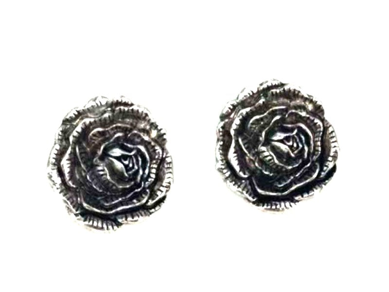 Western 3D Rose Stud Earring