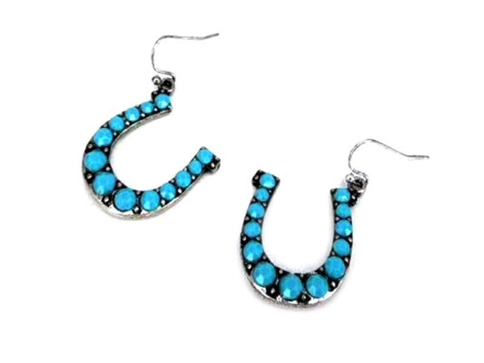 Western Horse Shoe Dangle Earring