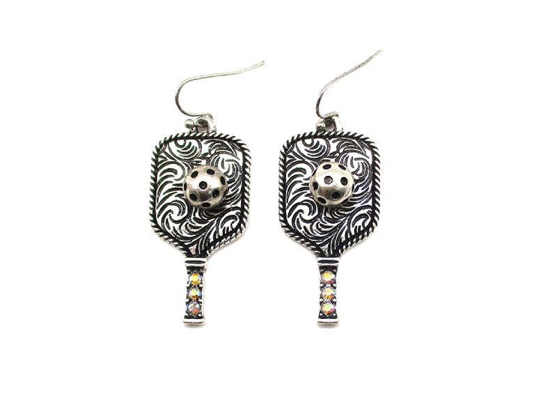 Pickleball Paddle Dangle Earrings