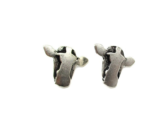 Western Cow Head Post Earring