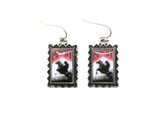 Western Portrait Dangle Earring